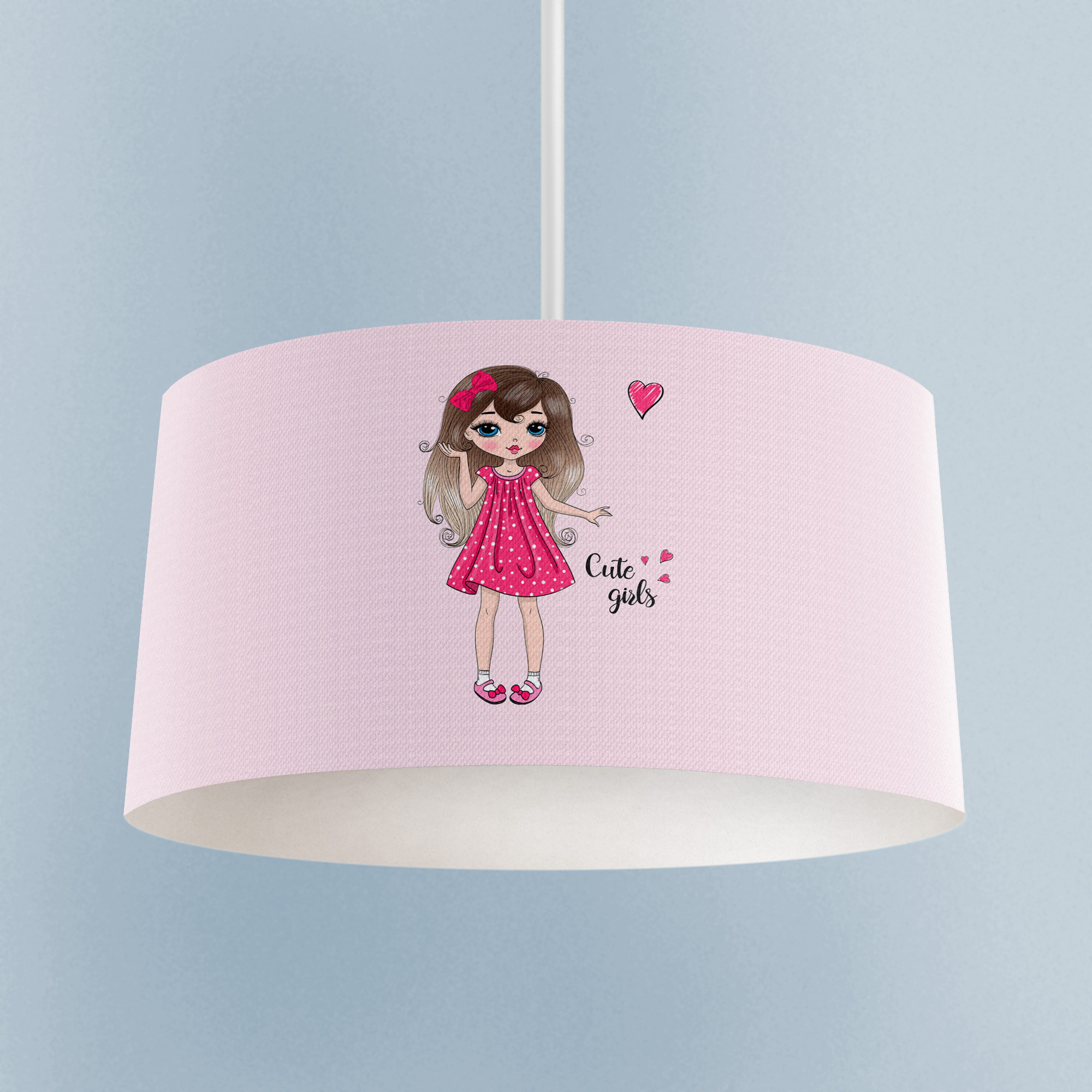 MEKTA%20HOME%20BEBEK%20VE%20ÇOCUK%20ODASI%20Pembe%20Kalp%20Desenli%20Avize