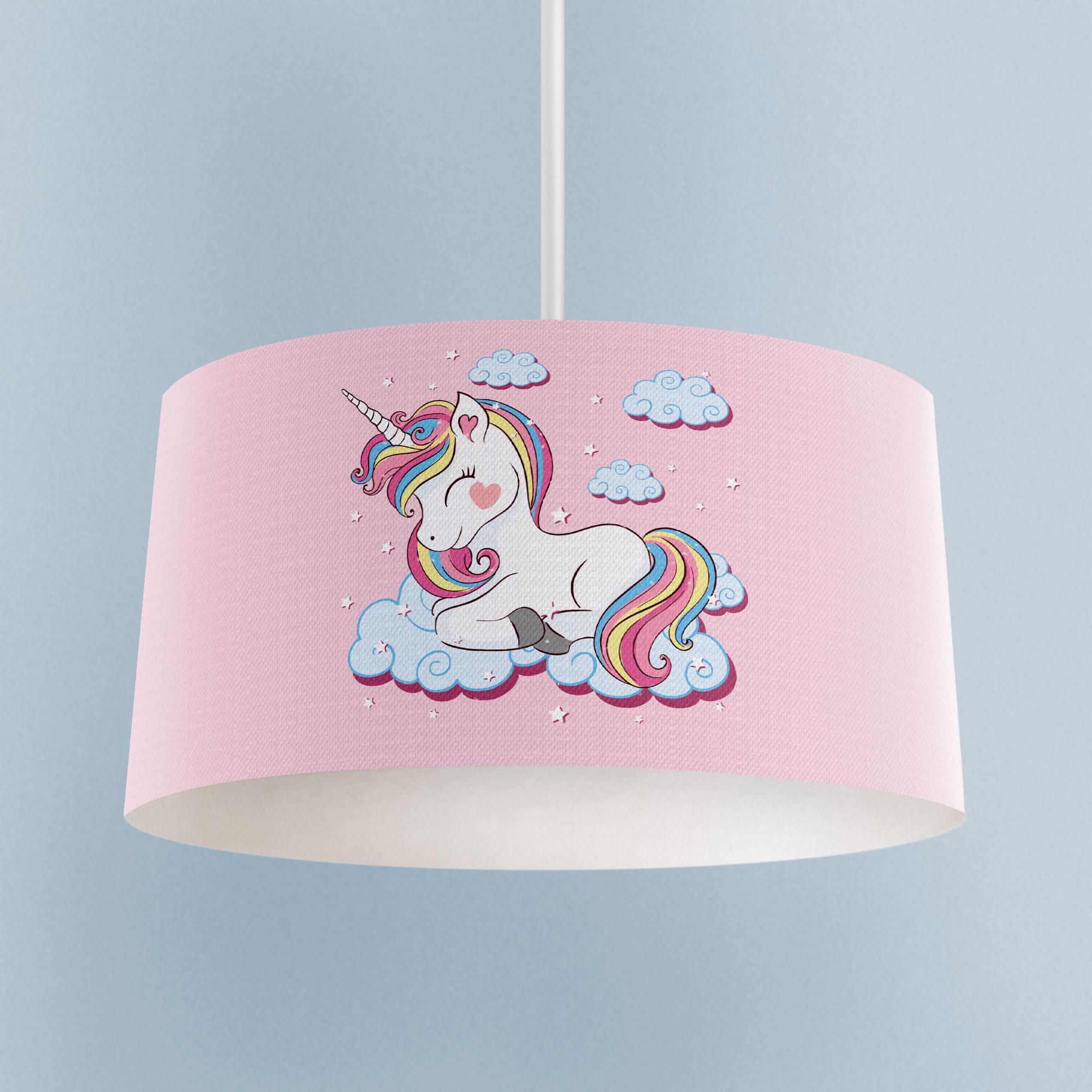 MEKTA%20HOME%20BEBEK%20VE%20ÇOCUK%20ODASI%20Bulutlu%20Unicorn%20Desenli%20Avize