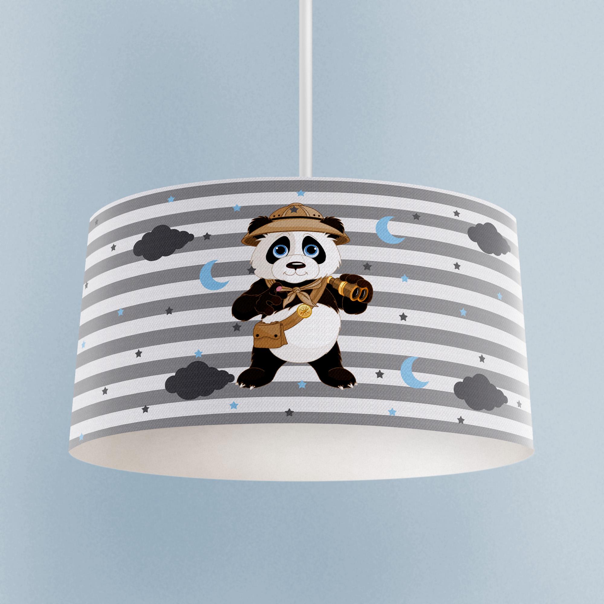 MEKTA%20HOME%20BEBEK%20VE%20ÇOCUK%20ODASI%20İzci%20Panda%20Desenli%20Avize