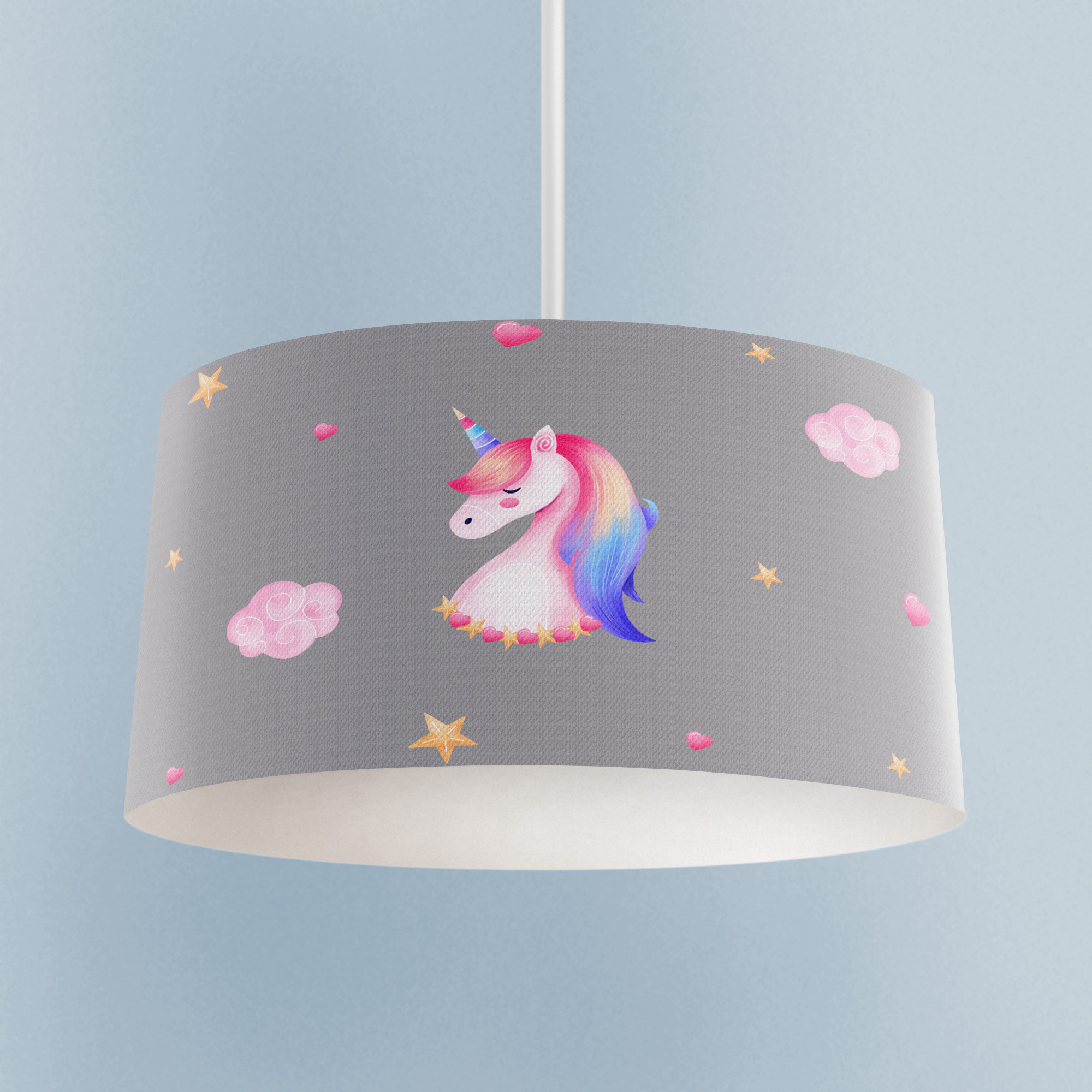 MEKTA%20HOME%20BEBEK%20VE%20ÇOCUK%20ODASI%20Unicorn%20ve%20Seksek%20Desenli%20Avize
