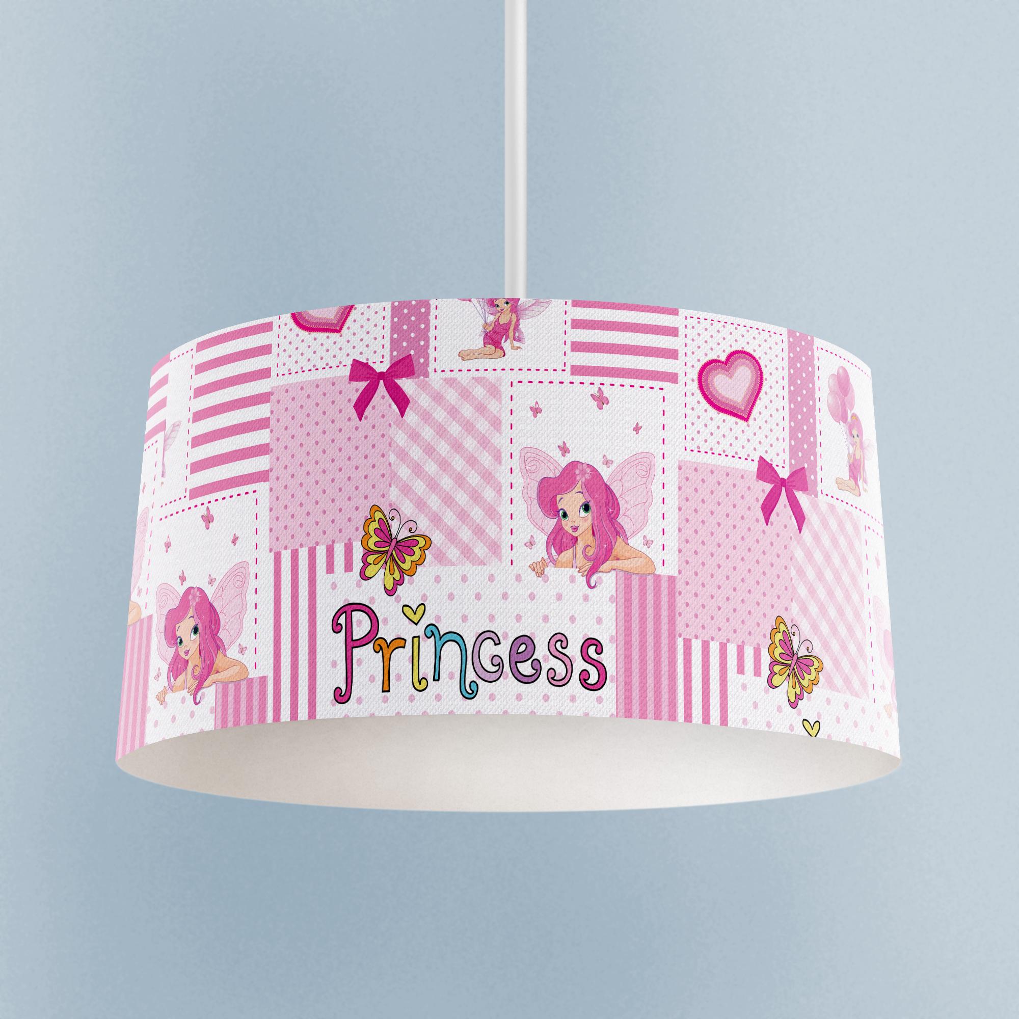 MEKTA%20HOME%20BEBEK%20VE%20ÇOCUK%20ODASI%20Princess%20Desenli%20Pembe%20Avize