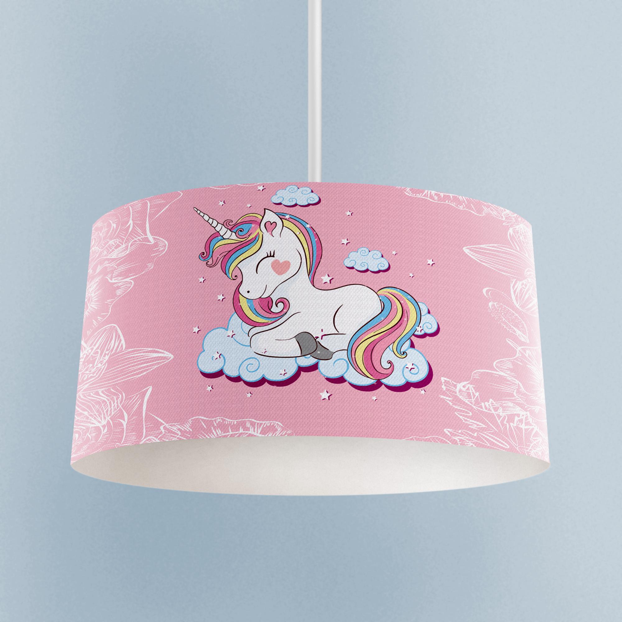 MEKTA%20HOME%20BEBEK%20VE%20ÇOCUK%20ODASI%20Unicorn%20ve%20Seksek%20Desenli%20Avize