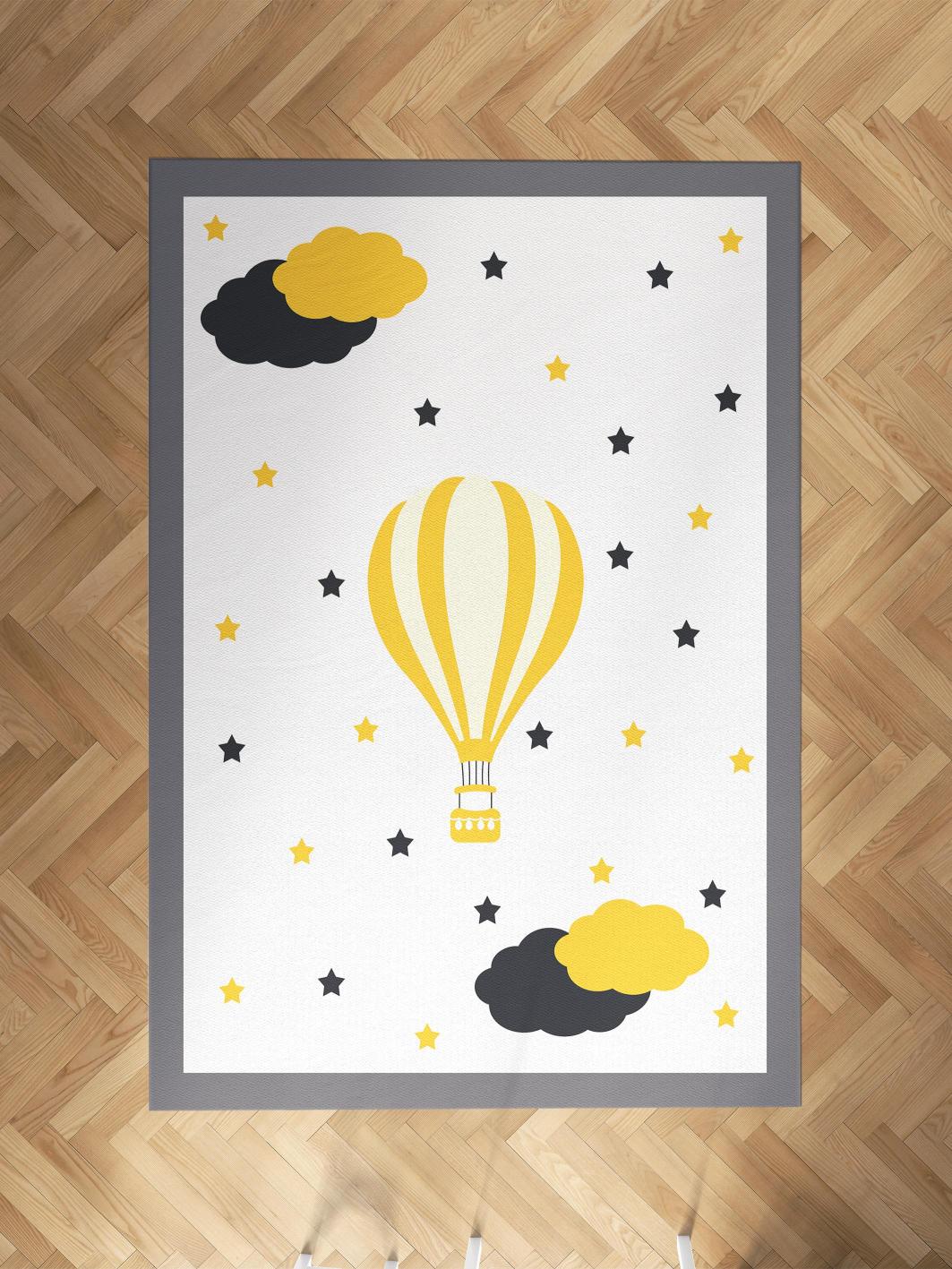 MEKTA%20HOME%20BEBEK%20VE%20ÇOCUK%20ODASI%20Uçan%20Balon%20Desenli%20Halı