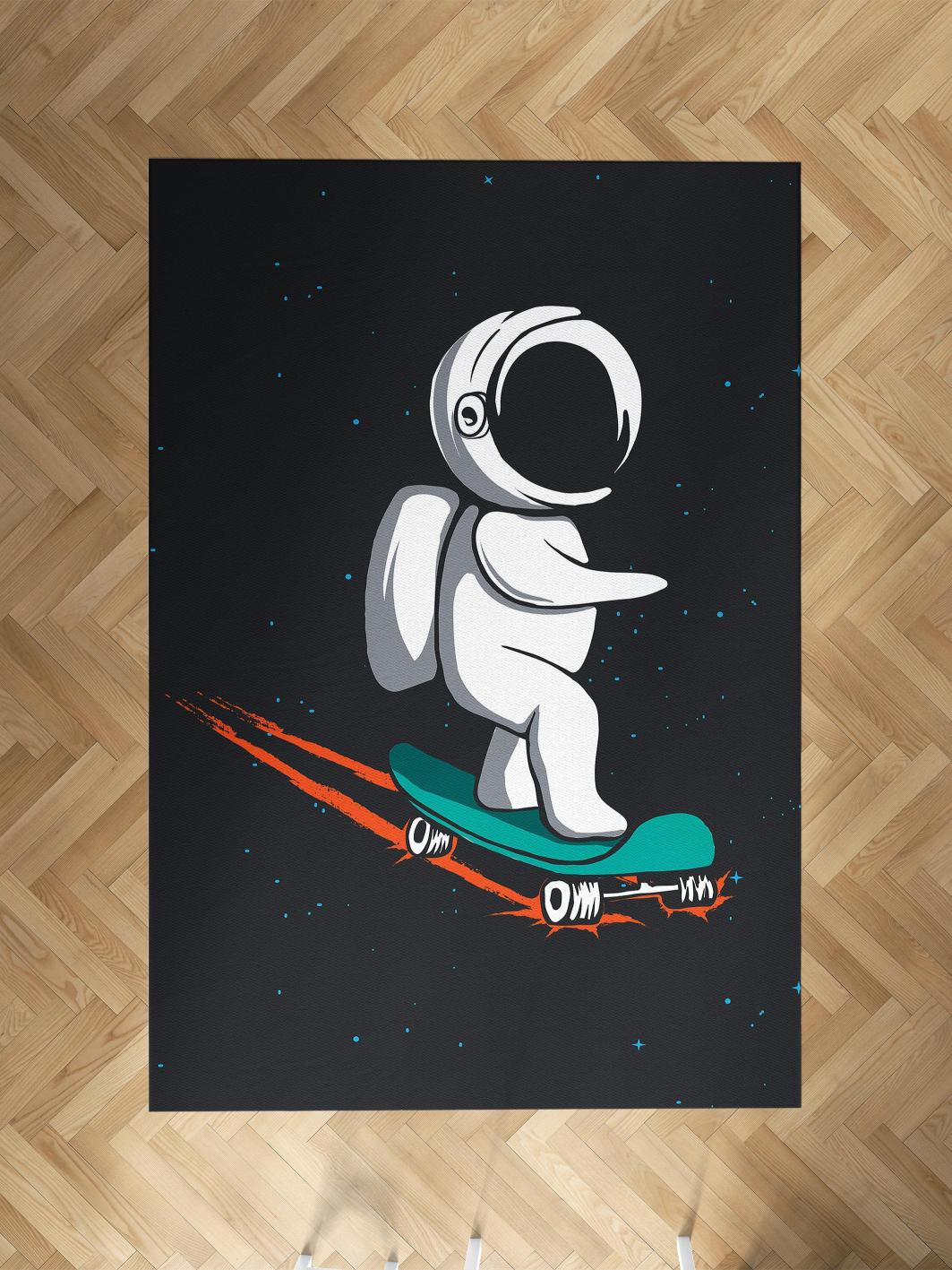 MEKTA%20HOME%20BEBEK%20VE%20ÇOCUK%20ODASI%20Kaykaylı%20Astronot%20Desenli%20Halı