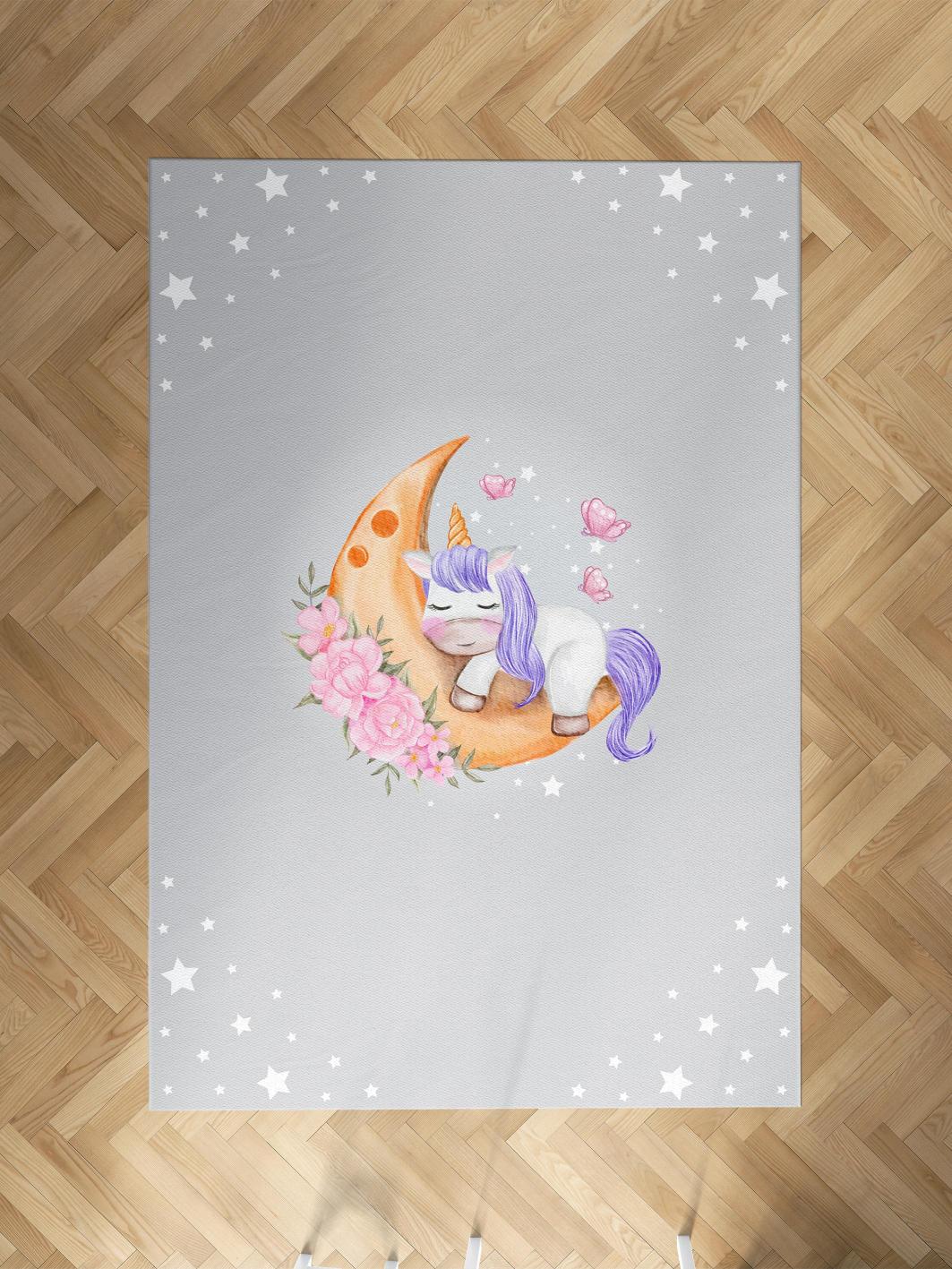 MEKTA%20HOME%20BEBEK%20VE%20ÇOCUK%20ODASI%20Aya%20Sarılan%20Unicorn%20Desenli%20Gri%20Halı