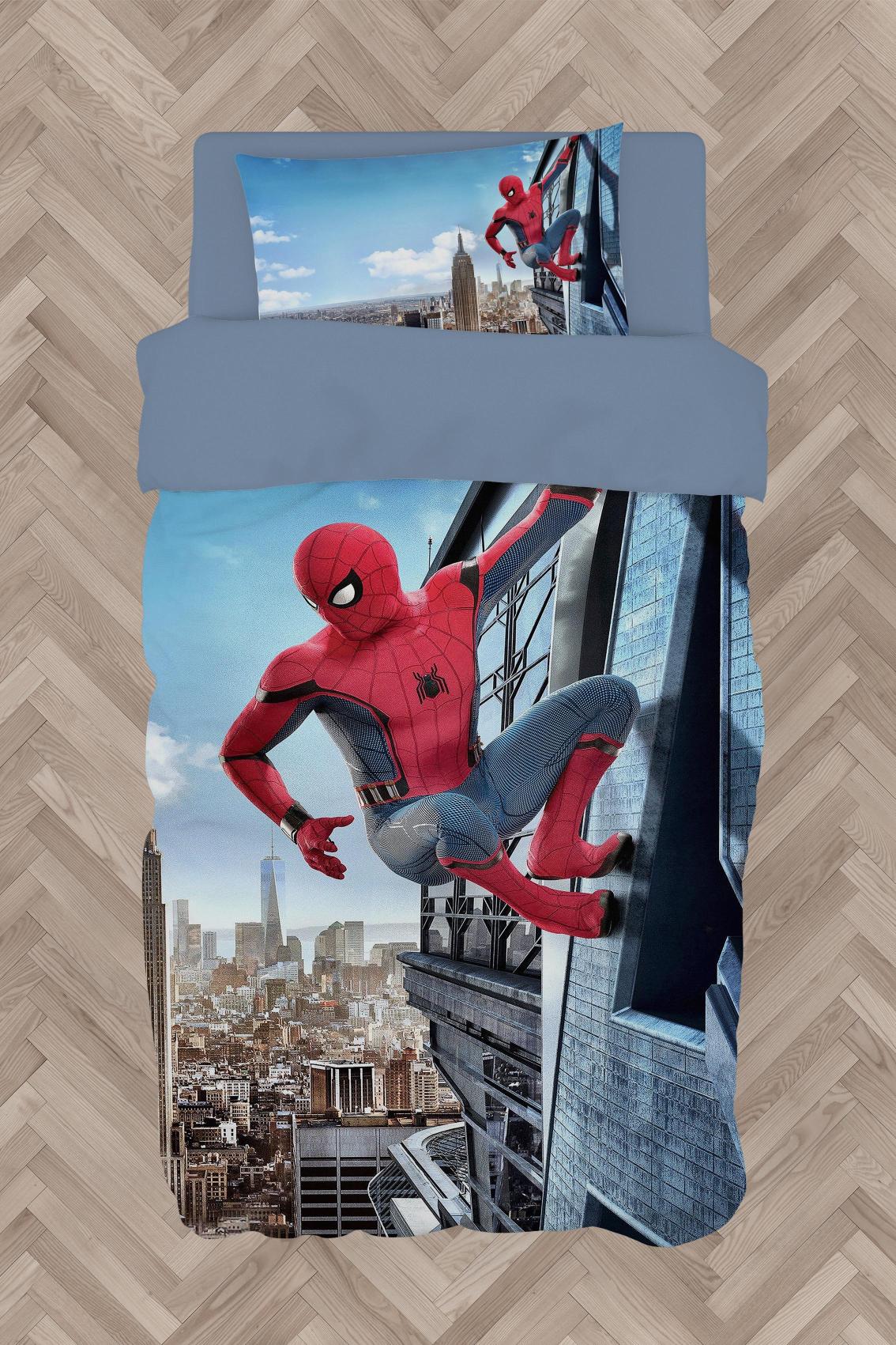 MEKTA%20HOME%20BEBEK%20VE%20ÇOCUK%20ODASI%20Spider-Man%20Desenli%20Nevresim%20Takımı
