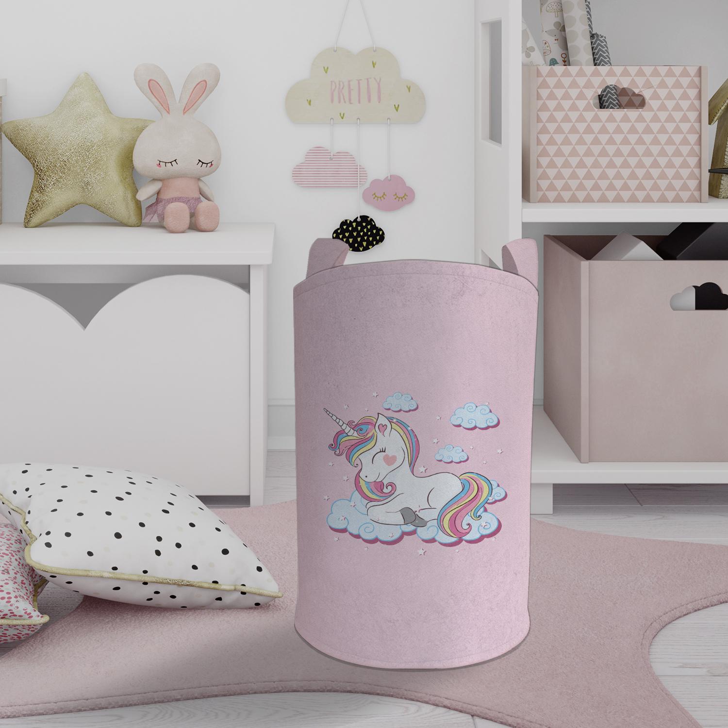 MEKTA%20HOME%20BEBEK%20VE%20ÇOCUK%20ODASI%20Bulutlu%20Unicorn%20Desenli%20Oyuncak%20Sepeti