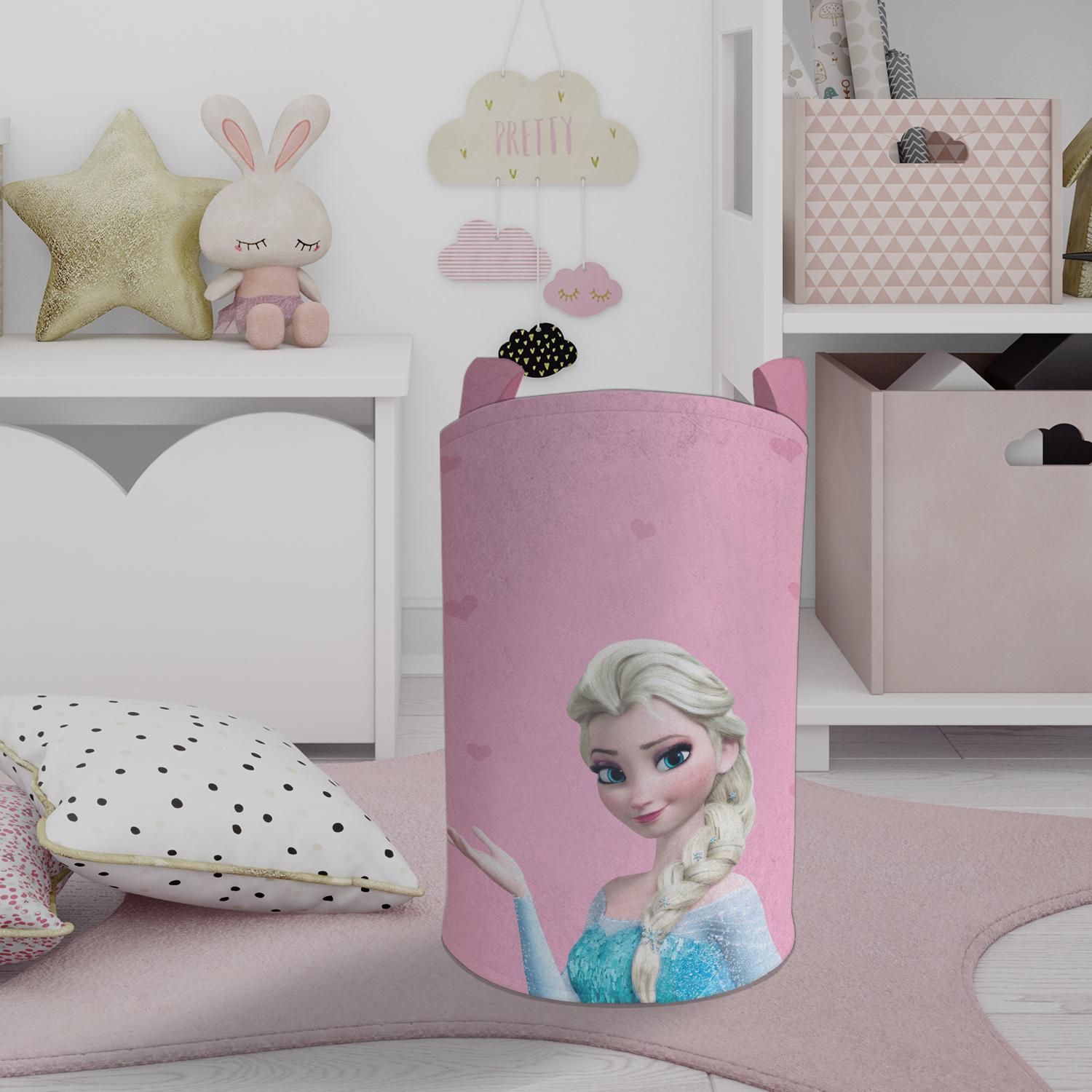 MEKTA%20HOME%20BEBEK%20VE%20ÇOCUK%20ODASI%20Pembe%20Elsa%20Desenli%20Oyuncak%20Sepeti