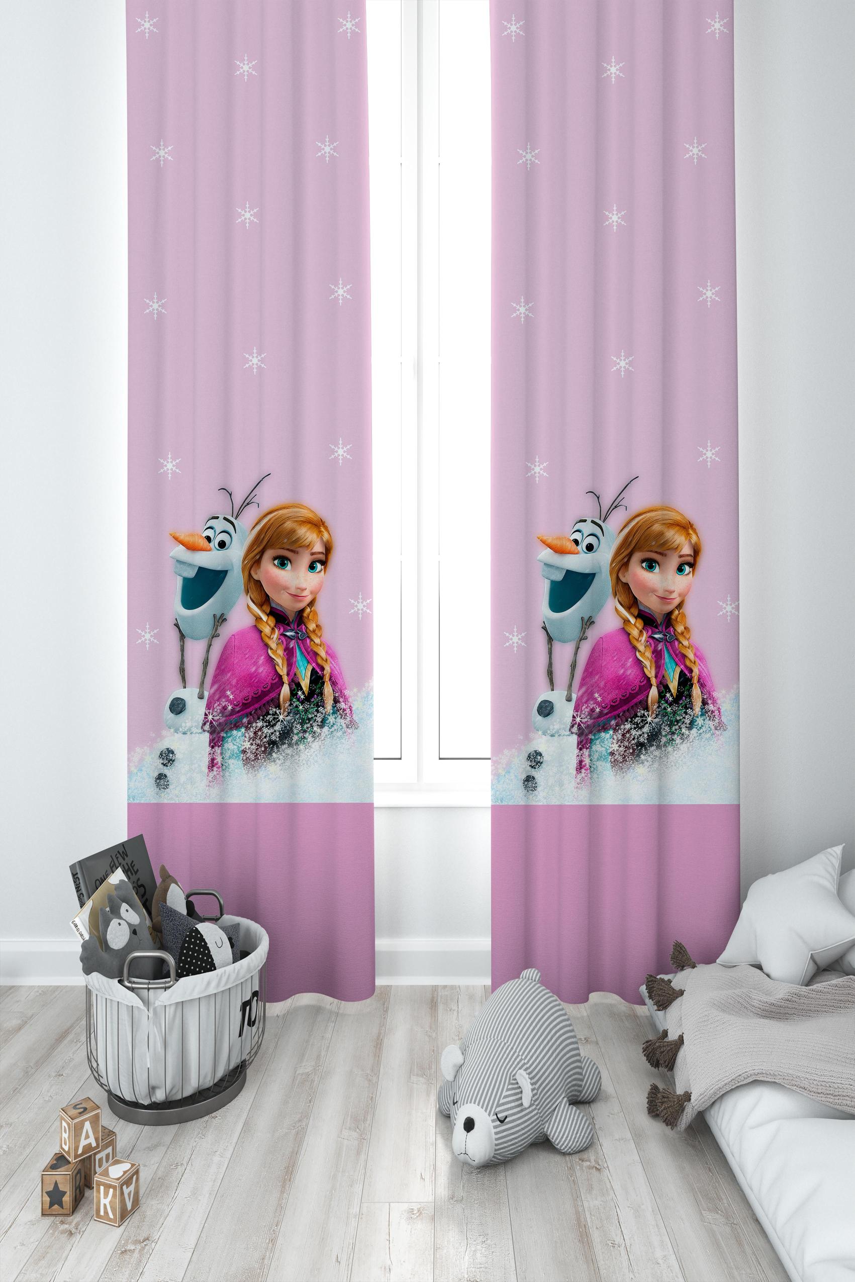 MEKTA%20HOME%20BEBEK%20VE%20ÇOCUK%20ODASI%20Karlar%20Ülkesi%20Anna%20Desenli%202%20Kanat%20Fon%20Perde