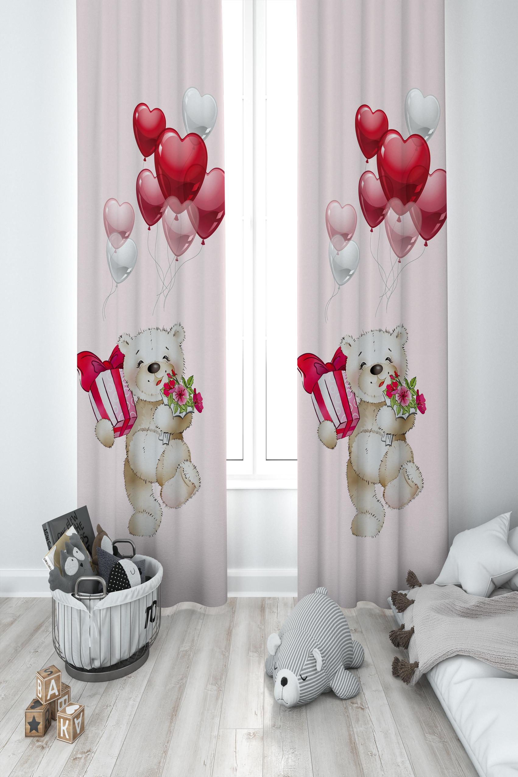 MEKTA%20HOME%20BEBEK%20VE%20ÇOCUK%20ODASI%20Sevimli%20Kalp%20Desenli%202%20Kanat%20Fon%20Perde