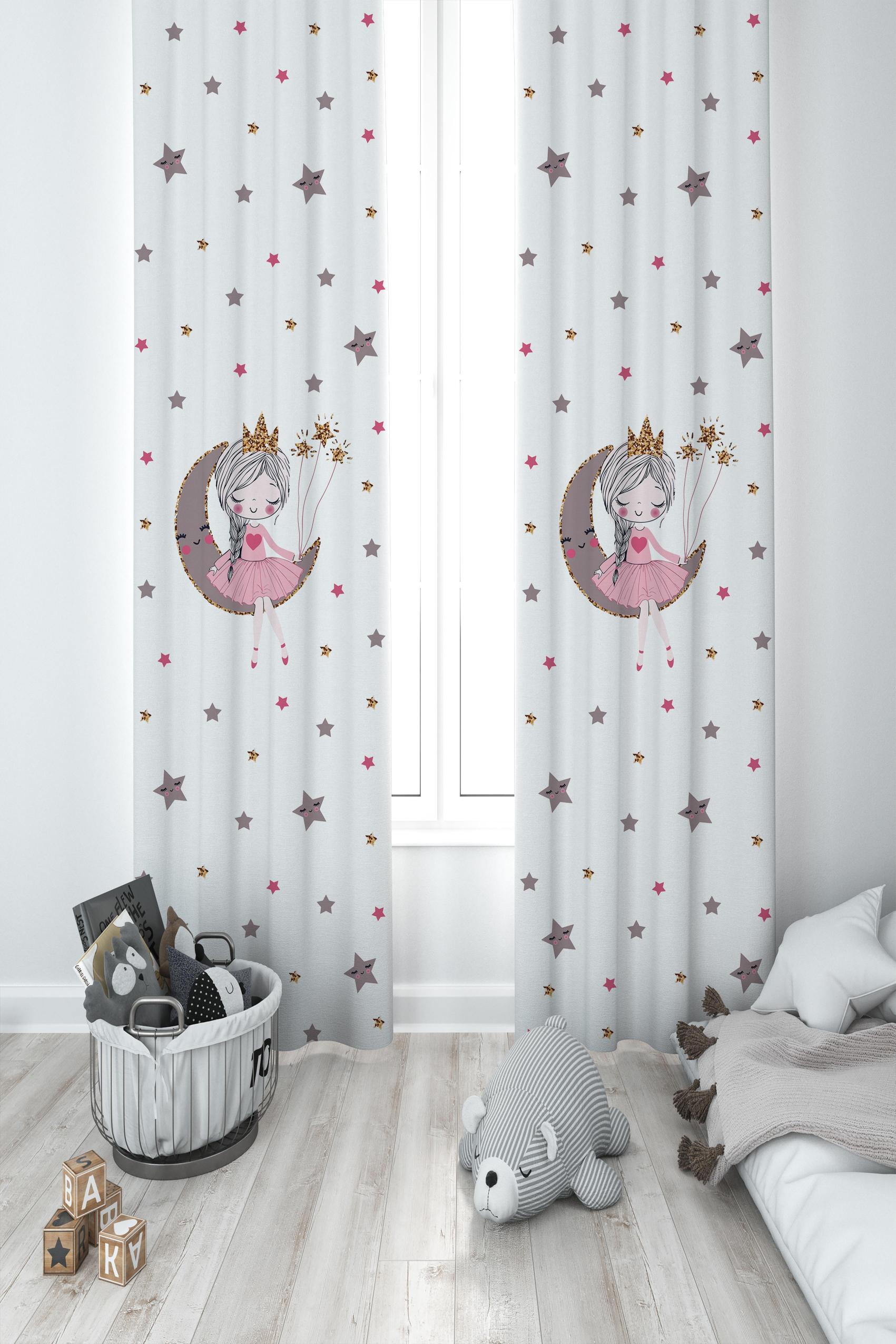 MEKTA%20HOME%20BEBEK%20VE%20ÇOCUK%20ODASI%20Ayda%20Oturan%20Prenses%20Kız%20Desenli%202%20Kanat%20Fon%20Perde