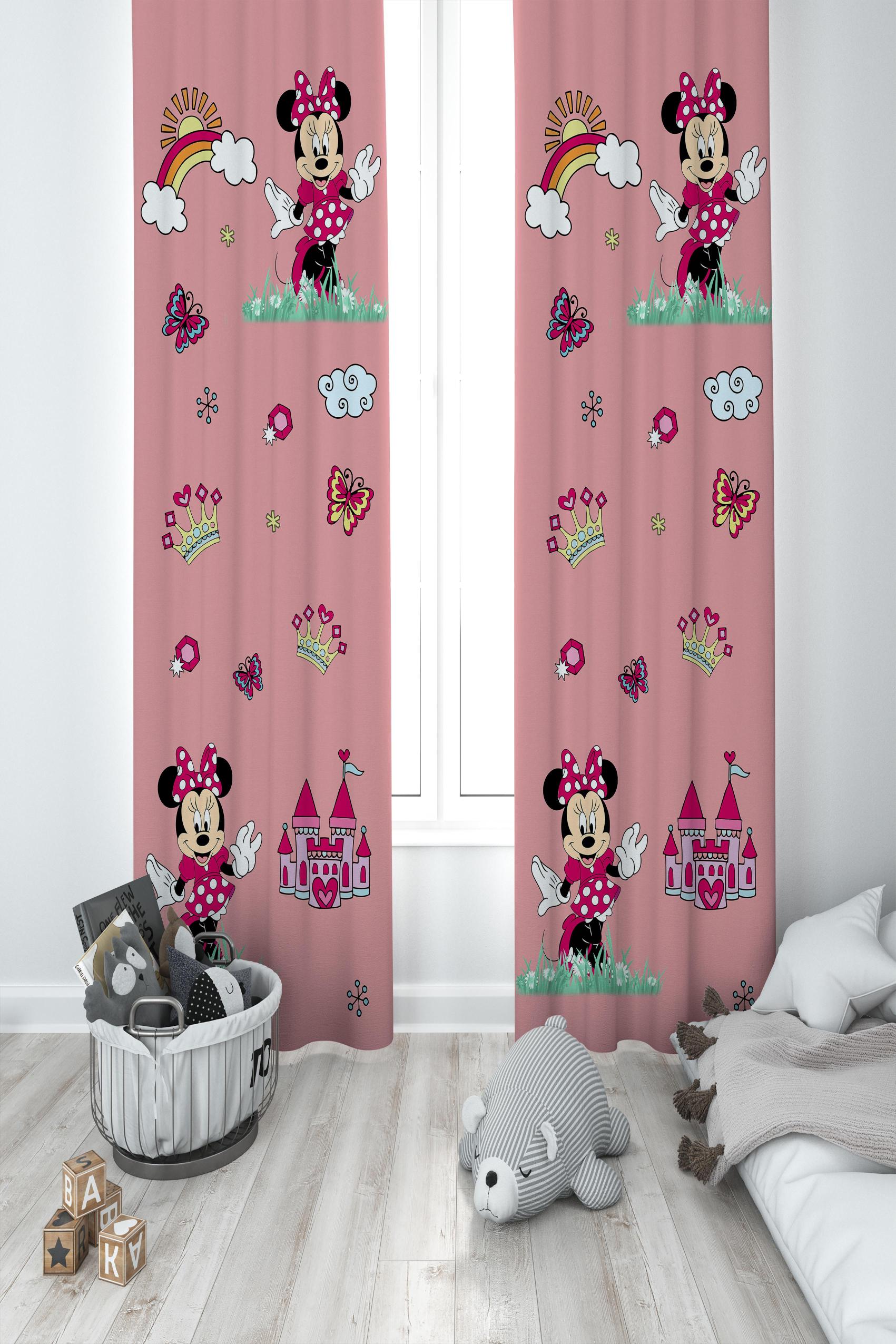 MEKTA%20HOME%20BEBEK%20VE%20ÇOCUK%20ODASI%20Seksekli%20Minnie%20Mouse%20Desenli%202%20Kanat%20Fon%20Perde