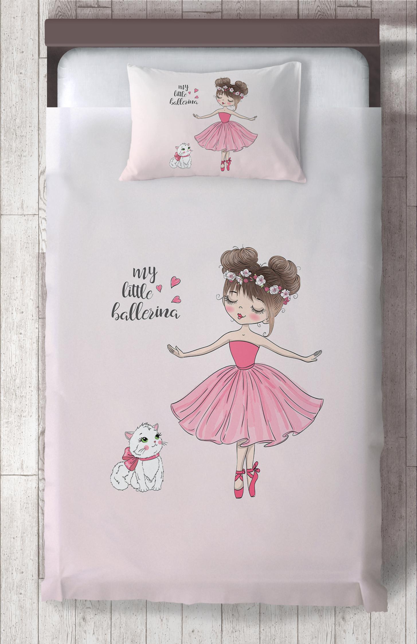 MEKTA%20HOME%20BEBEK%20VE%20ÇOCUK%20ODASI%20Prenses%20Kız%20ve%20Kedi%20Desenli%20Yatak%20Örtüsü