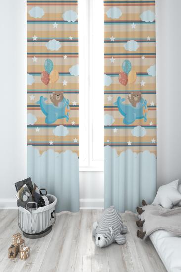 MEKTA HOME ÇOCUK ODASI FON PERDESİ