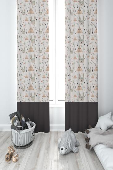 MEKTA HOME ÇOCUK ODASI FON PERDESİ