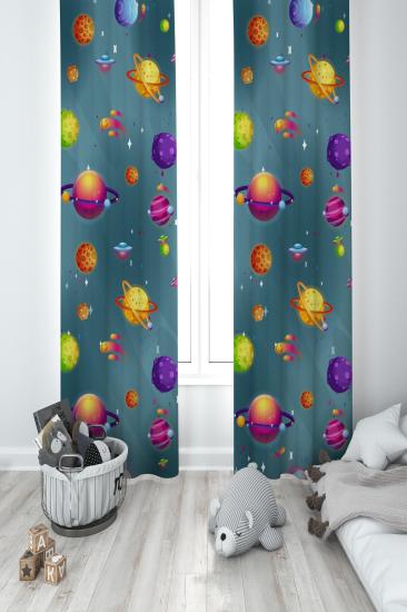 MEKTA HOME ÇOCUK ODASI FON PERDESİ