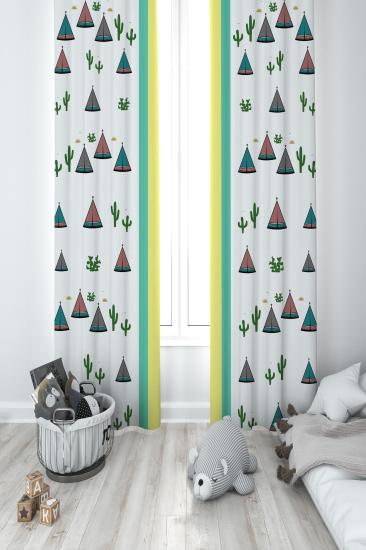 MEKTA HOME ÇOCUK ODASI FON PERDESİ
