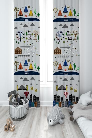 MEKTA HOME ÇOCUK ODASI FON PERDESİ