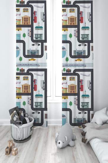 MEKTA HOME ÇOCUK ODASI FON PERDESİ