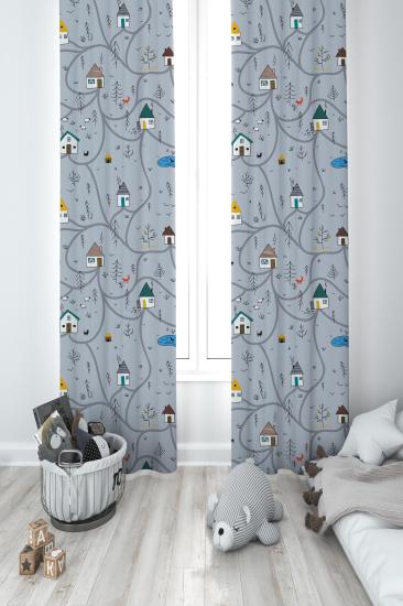 MEKTA HOME ÇOCUK ODASI FON PERDESİ