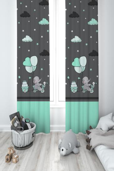 MEKTA HOME ÇOCUK ODASI FON PERDESİ
