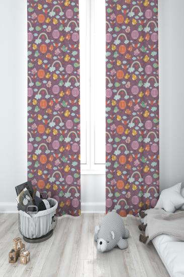 MEKTA HOME ÇOCUK ODASI FON PERDESİ